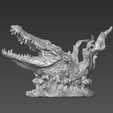 2.png Crocodile STL File-Alligator 3D Model for 3D Printing