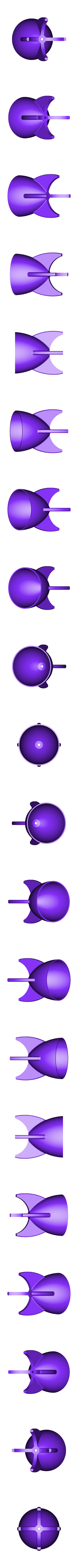 rocketplanter_4leg.stl Sembrador de cohetes retro / Taza para lápices