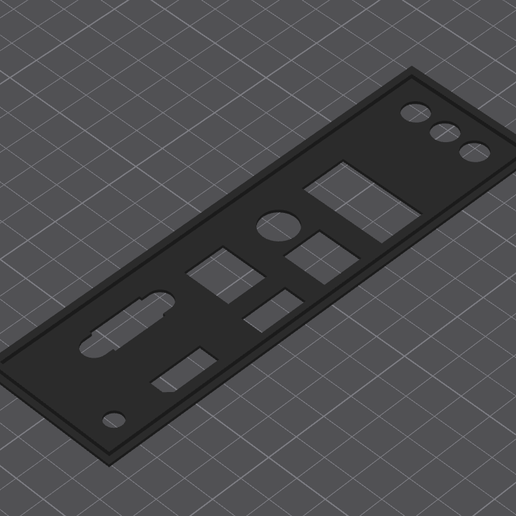 🛡️ MSI B550 PRO-VDH IO Shield・ STL File for 3D printing・Cults
