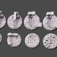 ZBrush-ScreenGrab01_0001_Arrière-plan-copie.jpg 6 Textured bases - Antic ruins - 32mm - set 2
