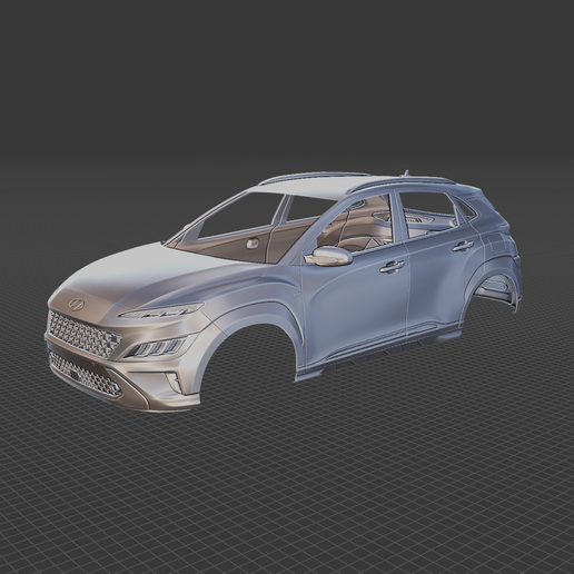 Hyundai Kona 2021 Body 3D Model