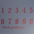 OldeEnglishRegular-Zd2J-Number-Font-01.png Master Dice Set - 13 piece set - OldeEnglishRegular font