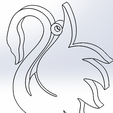 Cisne01.png Porta-chaves de animais