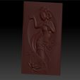 classicalwoman3.jpg classical and beautiful woman 3d model of bas-relief for cnc