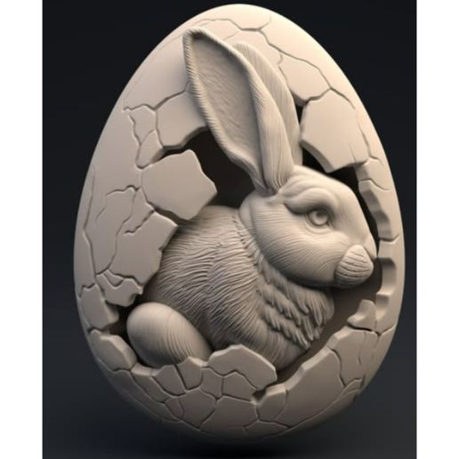 Easter egg CNC machining model 3D model