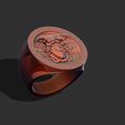 111.jpg Medusa Versace Logo Ring 3D print model