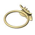 Overlapping-tri-cluster-Twisted-leaf-fashion-ring-size6to9-10.jpg Накладное кольцо с бриллиантовым кластером в виде витых листьев Размеры США 6to9 3D печатная модель