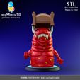 002_Monstruo_Color.jpg Cute Monster under the bed | 3D print models.