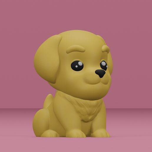 2.jpg golden retriever : multicolore fichier inclus