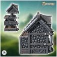 3.jpg Medieval building with cauldron outside and annex with arch (40) - Medieval Fantasy Magic Feudal Old Archaic Saga 28mm 15mm