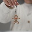 DSC06131.jpg 🎄🍪 Articulated Gingerbread Cookie Keychain - Multicolor and Print-in-Place Model.