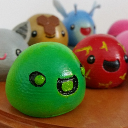 3D Printed Slimes [Slime Rancher] - Boom, Phosphor, Rad & Honey!