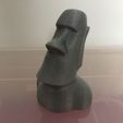 Moai-Statue - kein Überhang