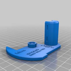 WaterMeterSensorHolderText.png Fichier STL gratuit LB18A3-8-Z/BX-5V support de capteur pour compteur d'eau kiwa aquadis・Modèle imprimable en 3D à télécharger