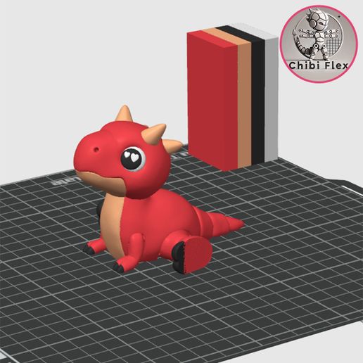 8.jpg Flexi Mini Carnotaurus | Print In Place | No Supports