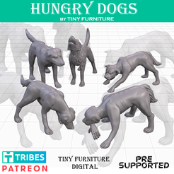 dogs_art.png Файл STL Голодные псы (Жатва войны)・Модель 3D-принтера для загрузки