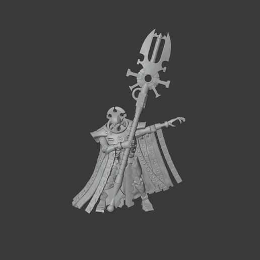 Nemesis Zahndrok - Space Zombie Robots - 28mm miniature 3D model