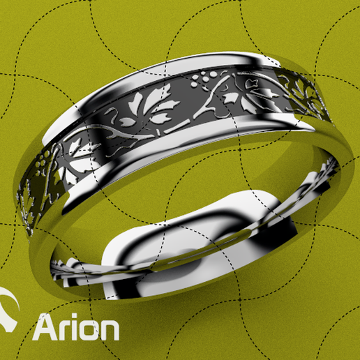 Fine Jewelry, Ring Texture to Enamel 3D model