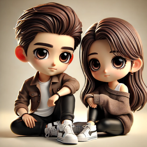 cuteditting.png Aadorable chibi couple