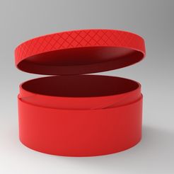 boite_80.jpg Archivo STL gratis Caja y tapa redonda con tornillo Ø60・Modelo para descargar y imprimir en 3D