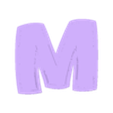 M.stl New Universal Light Letters with Stand