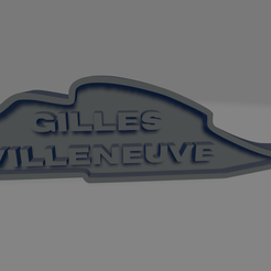 Gilles-Villeneuve.png STL file Gilles Villeneuve keychain・3D printer model to download