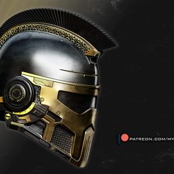 01-Roman-infantry-helmet.jpg Файл 3D Шлем римской пехоты・Модель 3D-принтера для загрузки