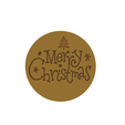 Merry Christmas V1.png Christmas Cookie Cutter (Commercial Version)
