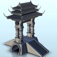 16.jpg STL file Asian bridge with roofed totem pole 10 - China Asia Japan Warhammer Age of Sigmar・3D printer model to download