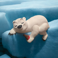 Photoroom-20250126_194433.png Sleeping Polar Bear On A Shelf  🐻‍❄️