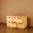 1.jpg Miniature-Dollhouse 1:12 Scale 3D Models-2X3 Cabinet - Drawers
