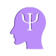 Psicologia logo 3.stl Psychology Keychains - PSYCHOLOGY KEYCHAINS