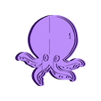 Pulpo.stl Octopus cookie cutter