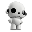 Iso.png Customizable Death Hug 3D Printable Art Toy: Royalty-Free Figure for Personal & Commercial Use