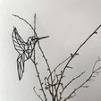 IMG_3992.jpg Geometric Bird - Decor -Hummingbird