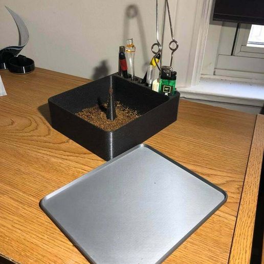 61281835_315218996067014_1762527872448200704_n.jpg Пепельница для вапорайзера с дебоширом и лотком для прокатки