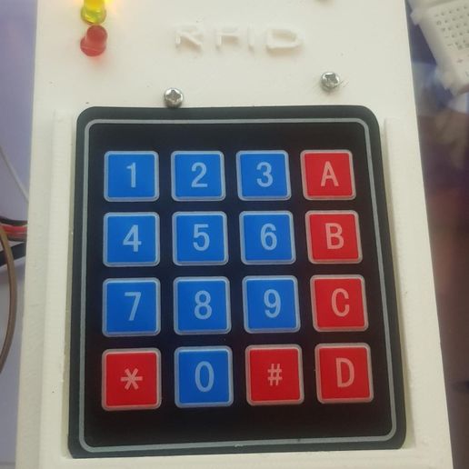 Electronic lock with Arduino 3D model