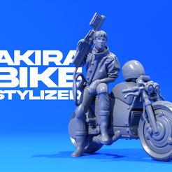 preview1.png 3D file Akira Stylized・3D print design to download