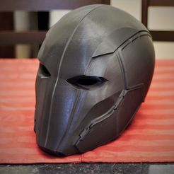 IMG_0136.JPG file Red Hood Injustice 2 Helmet・3D printing template to download, VillainousPropShop