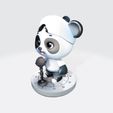 007.jpg Adorable Panda Singer Modèle 3D - Optimisé pour l'impression 3D