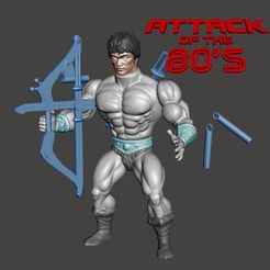slamurai-drakon.jpg OBJ file Slamuray Drakon action figure vintage style motu・3D printing idea to download