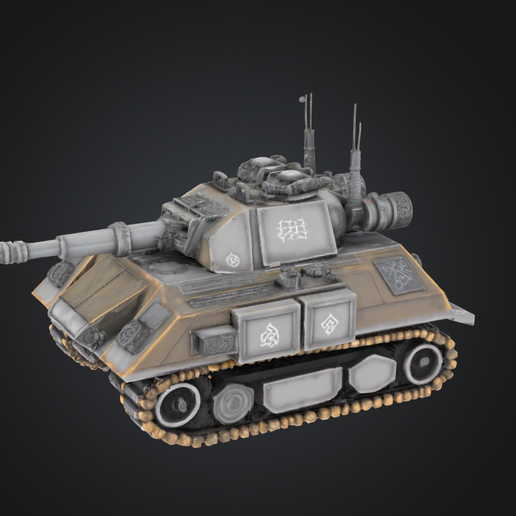 FREE sci-fi small dwarves tank game rpg 3D model
