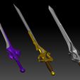 Preview29.jpg The Power Sword, Subternia Blade and Preternia Blade - He-man Netflix Version 3D Print model