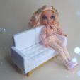 P3.jpg Doll Sofa and Coffee Table ,Barbie  ,Rainbow high doll , Doll Furniture