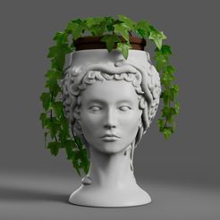 011.jpg Medusa Gorgon vase 3d print model
