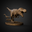 Omotnica3.png Tyrannosaurus and Coelophysis diorama