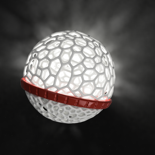 Design Christmas light ball Christmas tree ball (Voronoi)