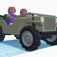 0003.png Jeep Willys ( playmobil compatible ) Unique