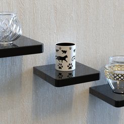 Etagère-flottante-multiple.jpg Shelf (invisible fixing) - Etagère (fixation invisible)