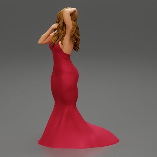Girl-04.jpg Fichier 3D Belle femme en robe de soirée Modèle d'impression 3D・Plan à imprimer en 3D à télécharger, 3DGeshaft